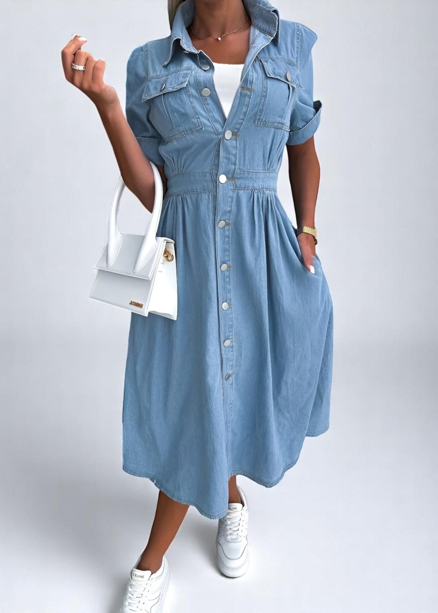Φόρεμα Τζιν Sienna – Διαχρονικό & Αστικό-Κομψό