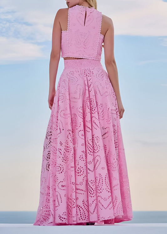 Ariana – Σετ με Κορμάκι και Μαξι Σατέν Φούστα