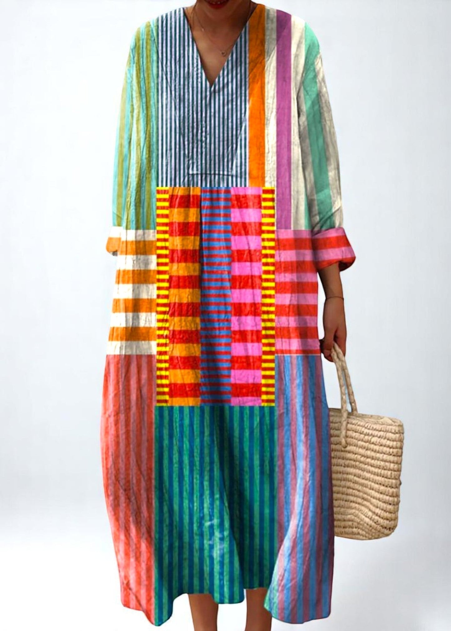 Φόρεμα Mira Patchwork – Καλλιτεχνικό & Εκφραστικό