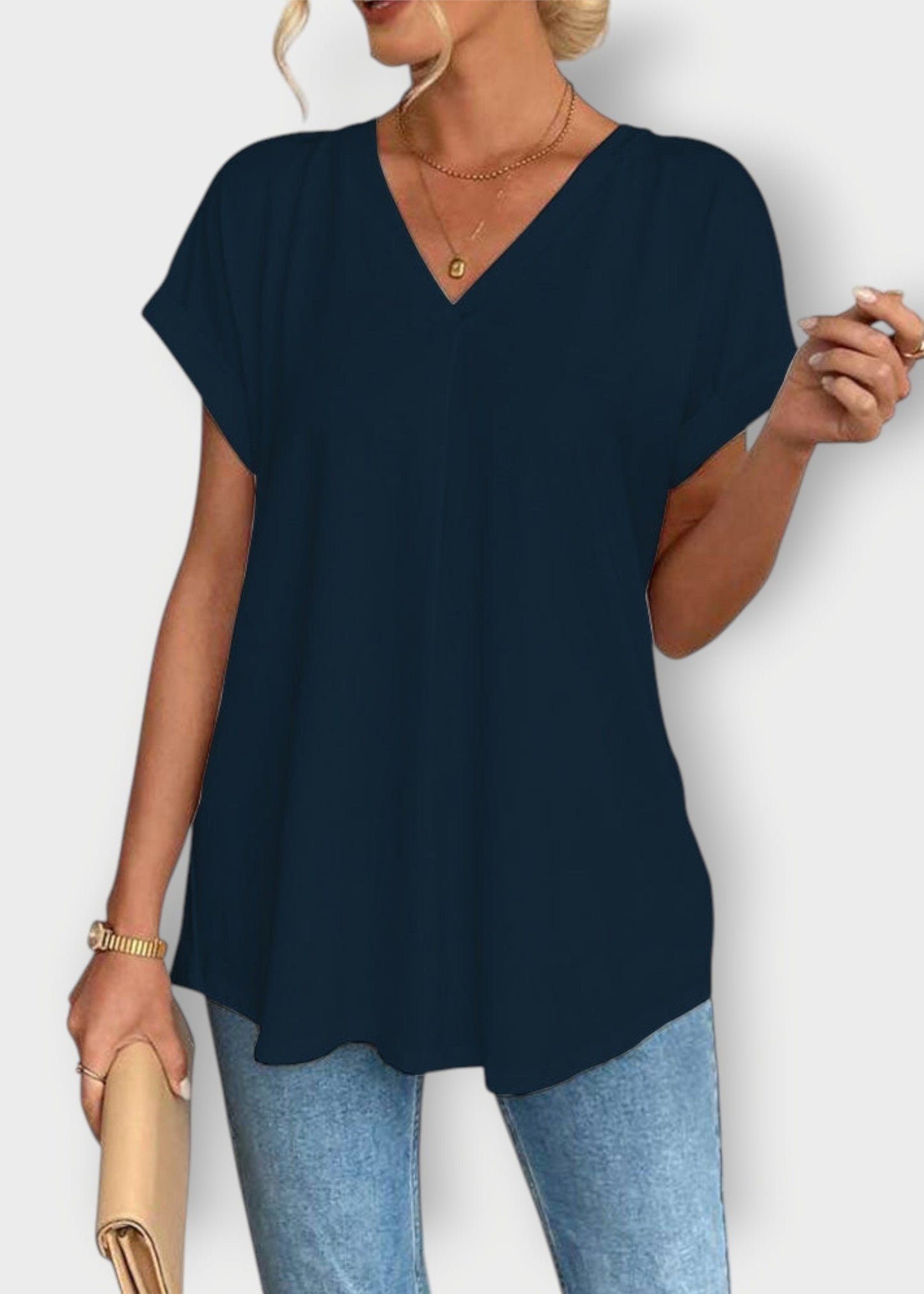 Μπλούζα με Πλισέ Πλάτη από Σατέν – Αέρινη & Κομψή