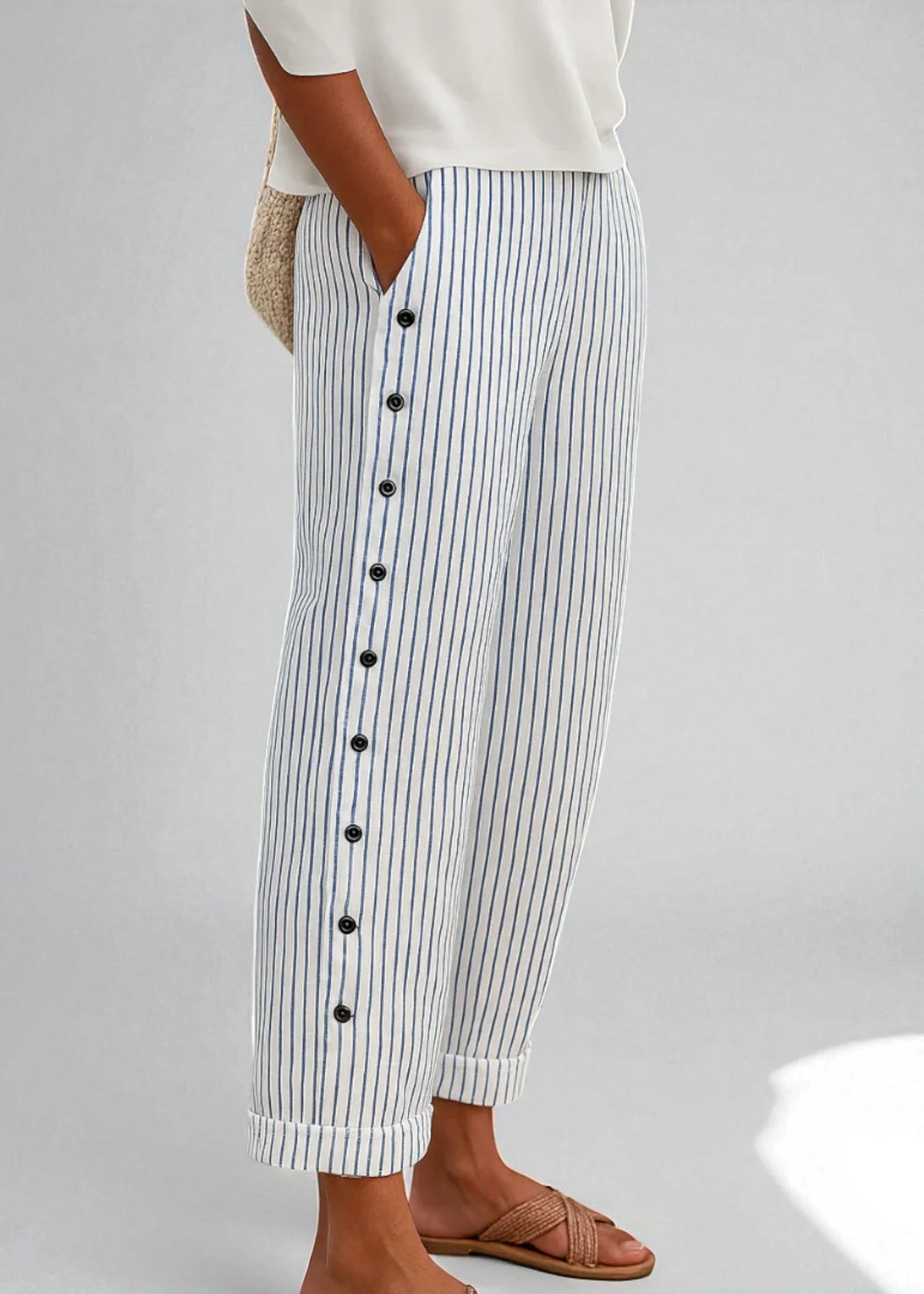 Isla – Παντελόνι με Ριγέ Σχέδιο