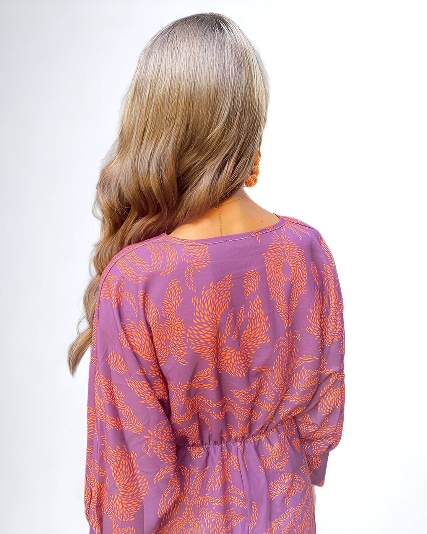 Sahana – Φόρεμα Midi με Σχέδιο και Λεπτομέρεια Κόμπου