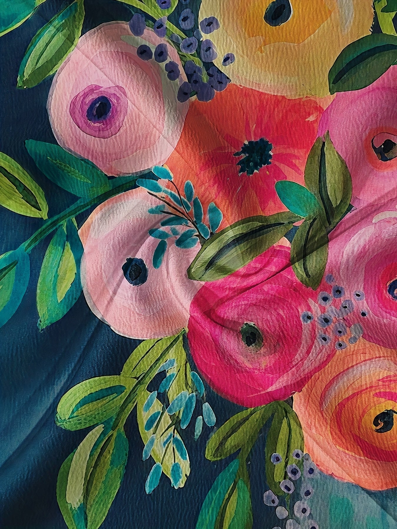 Janet-Ρουστίκ Λουλουδάτο Εκτύπωμα Καθημερινό Πουκάμισο