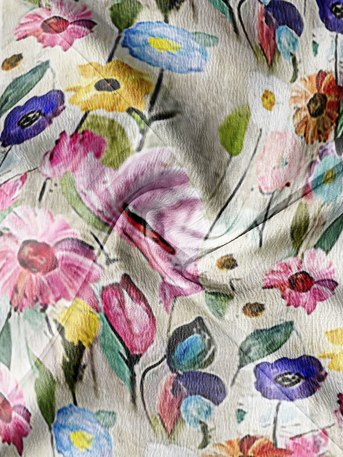 Ανίτα - Vintage Floral Print Casual Blouse