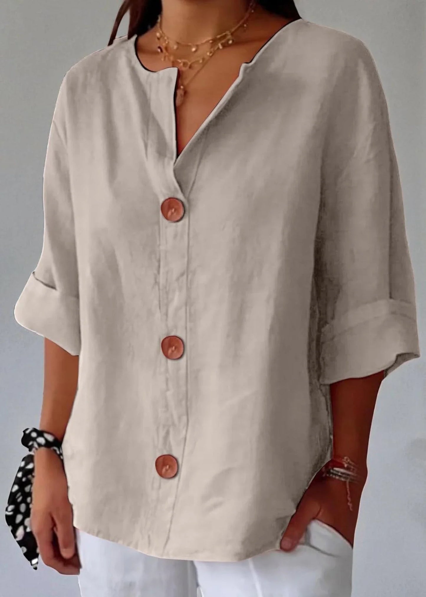 Caroline – Ελαφρύ και Αέρινο Λινό Πουκάμισο για Ηλιόλουστες Μέρες