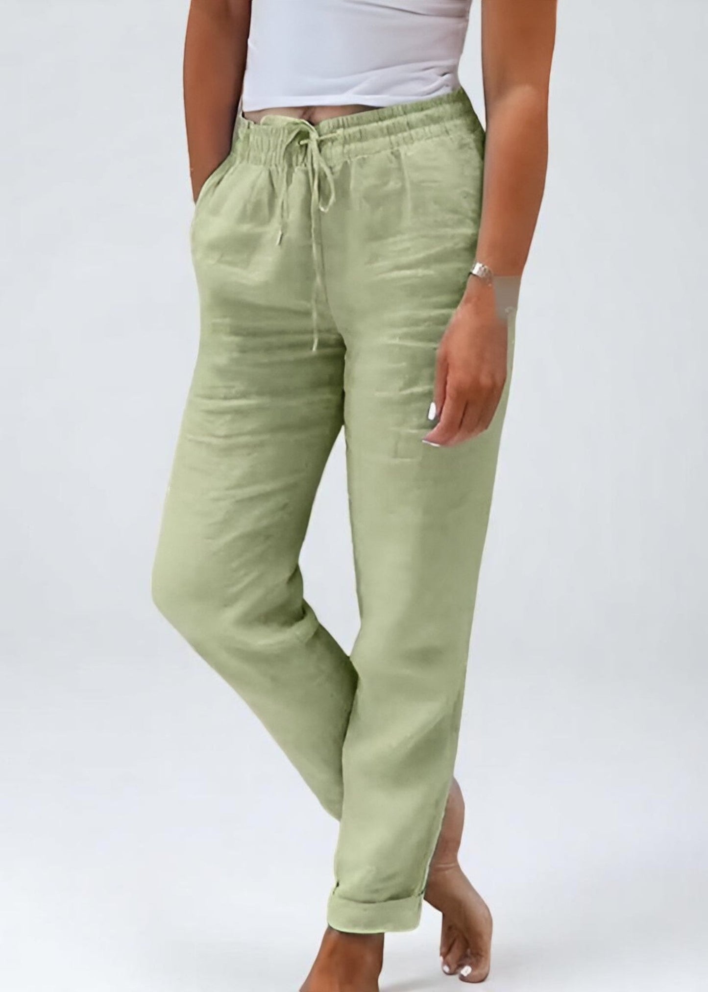 Λινές Παντελόνες Liv – Φυσικό. Αέρινο. Καθημερινό.