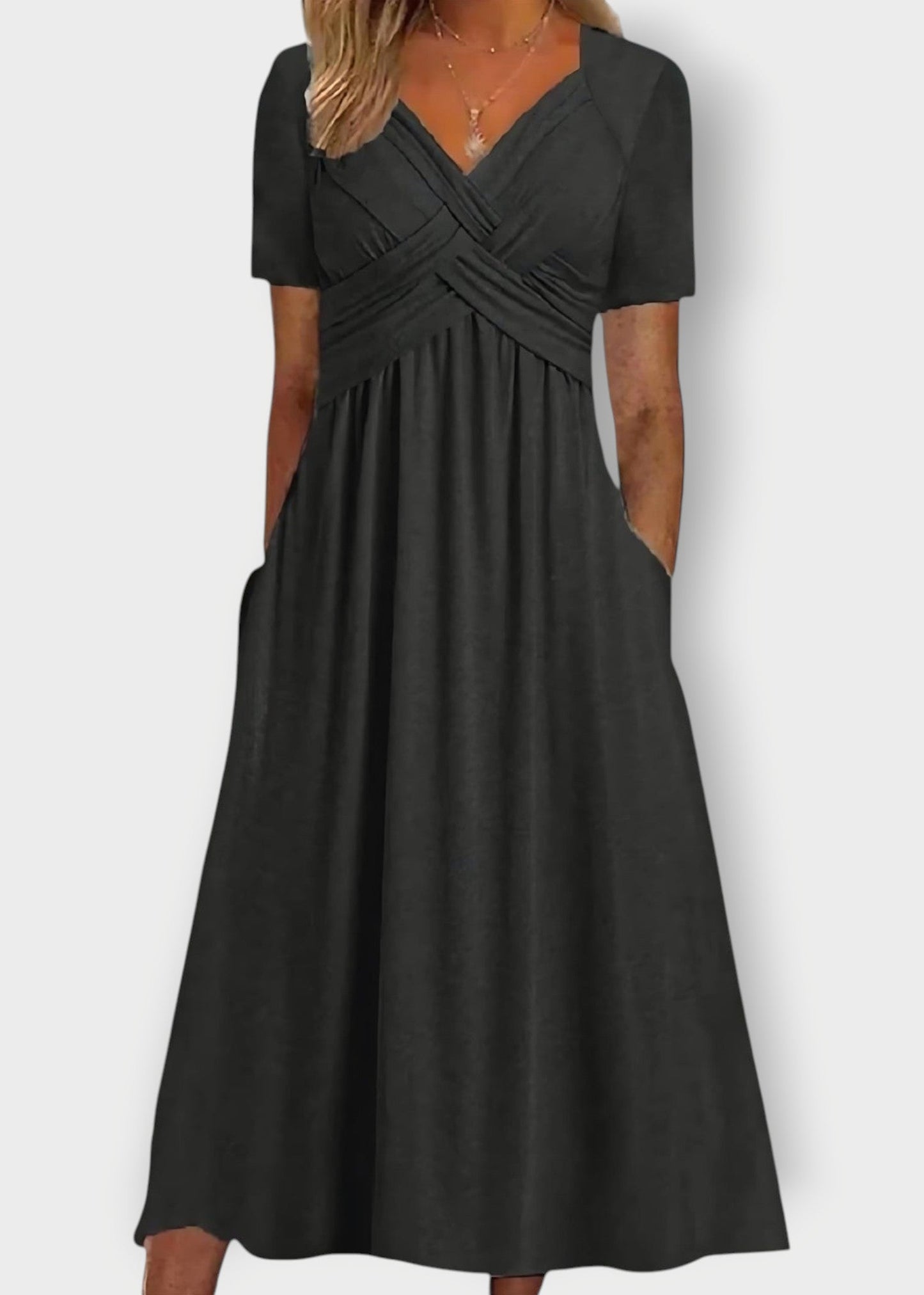 Grace – Κομψό Midi Φόρεμα με Αυτοκρατορική Μέση