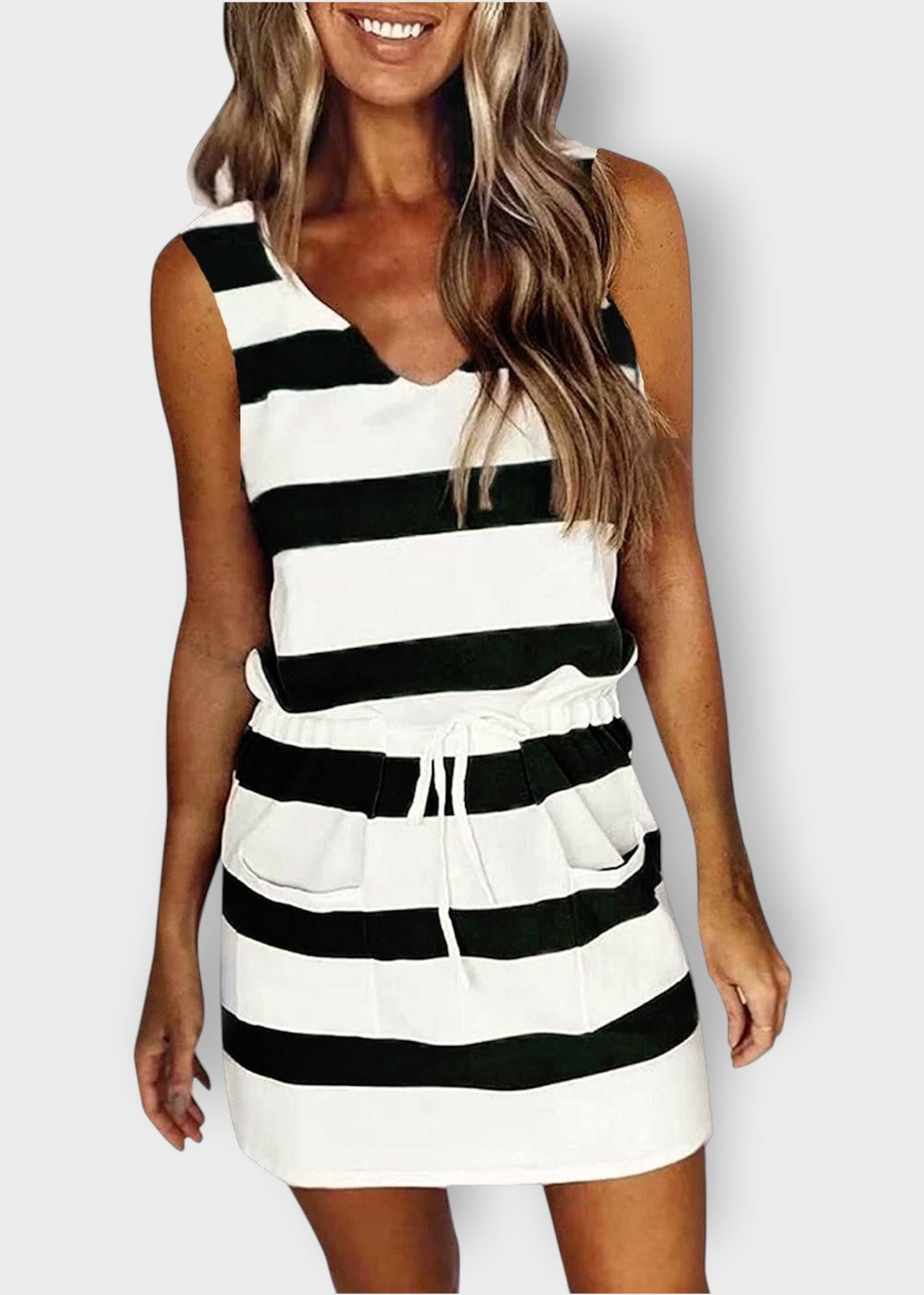 Mila – Ριγέ Καλοκαιρινό Φόρεμα