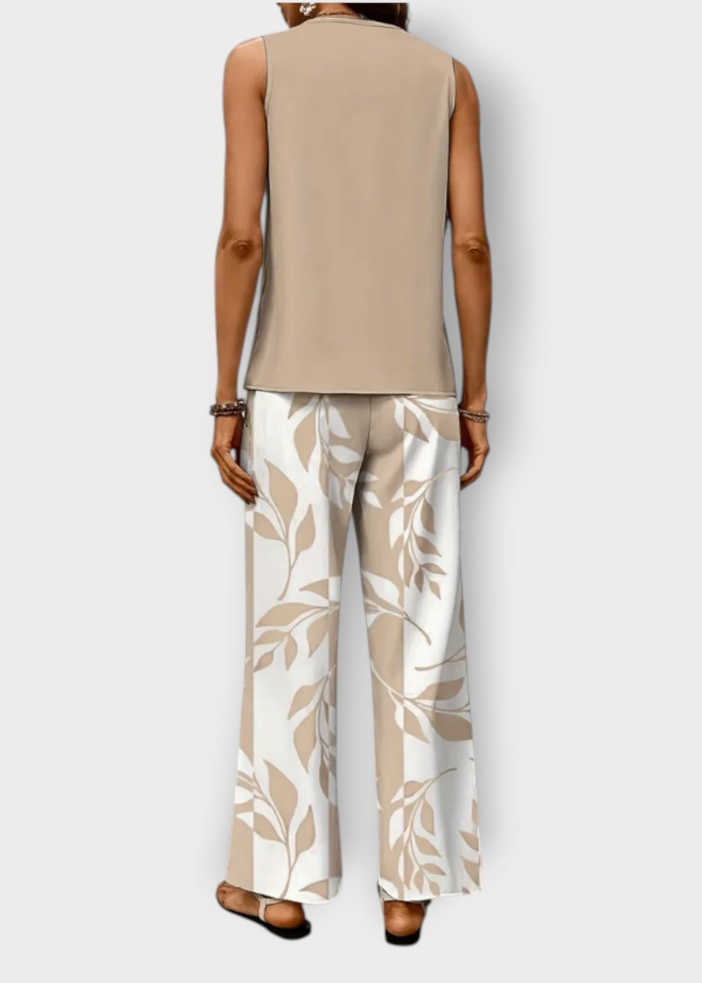 Isla – Σετ Καλοκαιρινό Δύο Τεμαχίων με Εκτύπωση Φύλλων