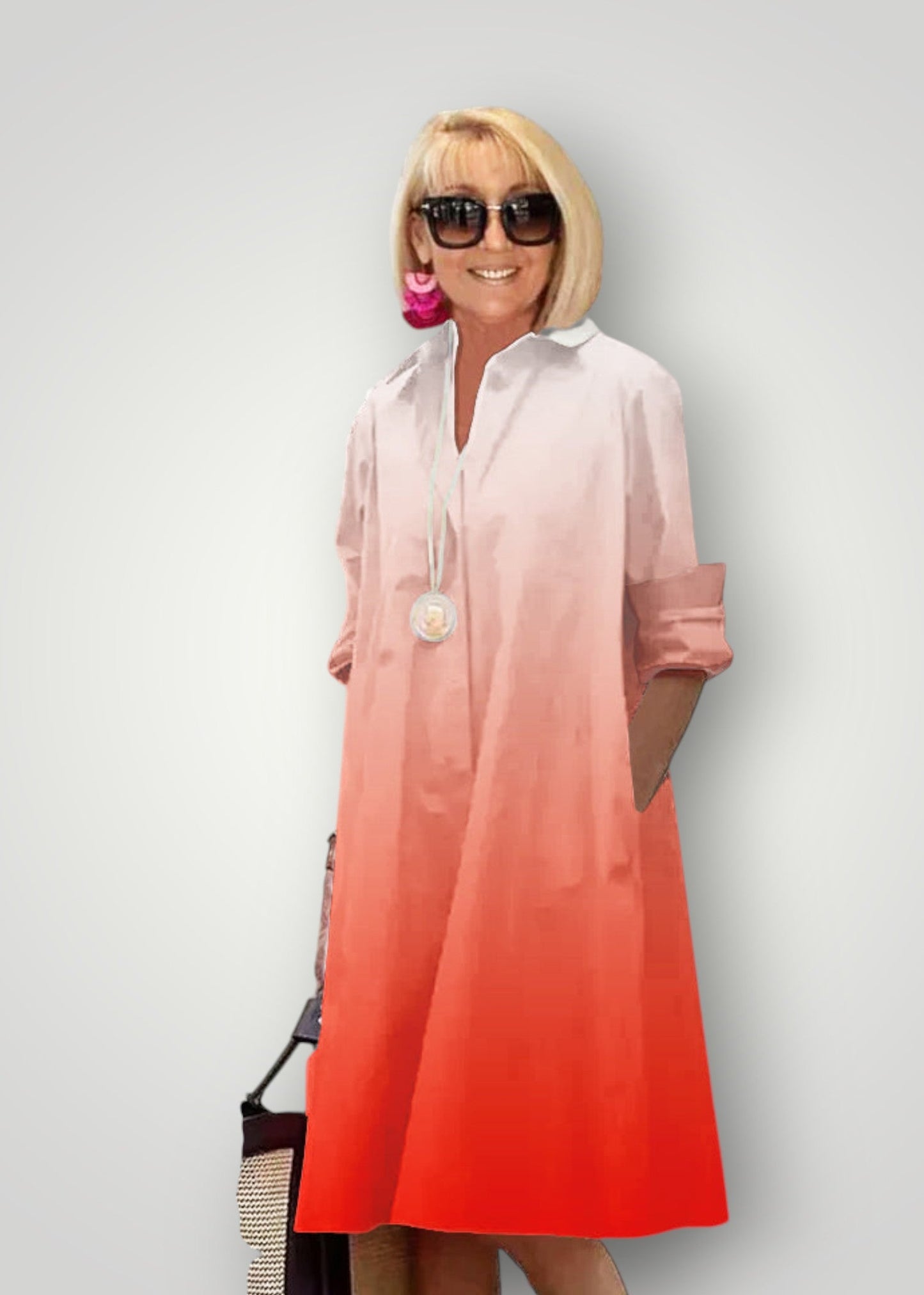 Mira – Φόρεμα πουκάμισο με χαλαρή εφαρμογή