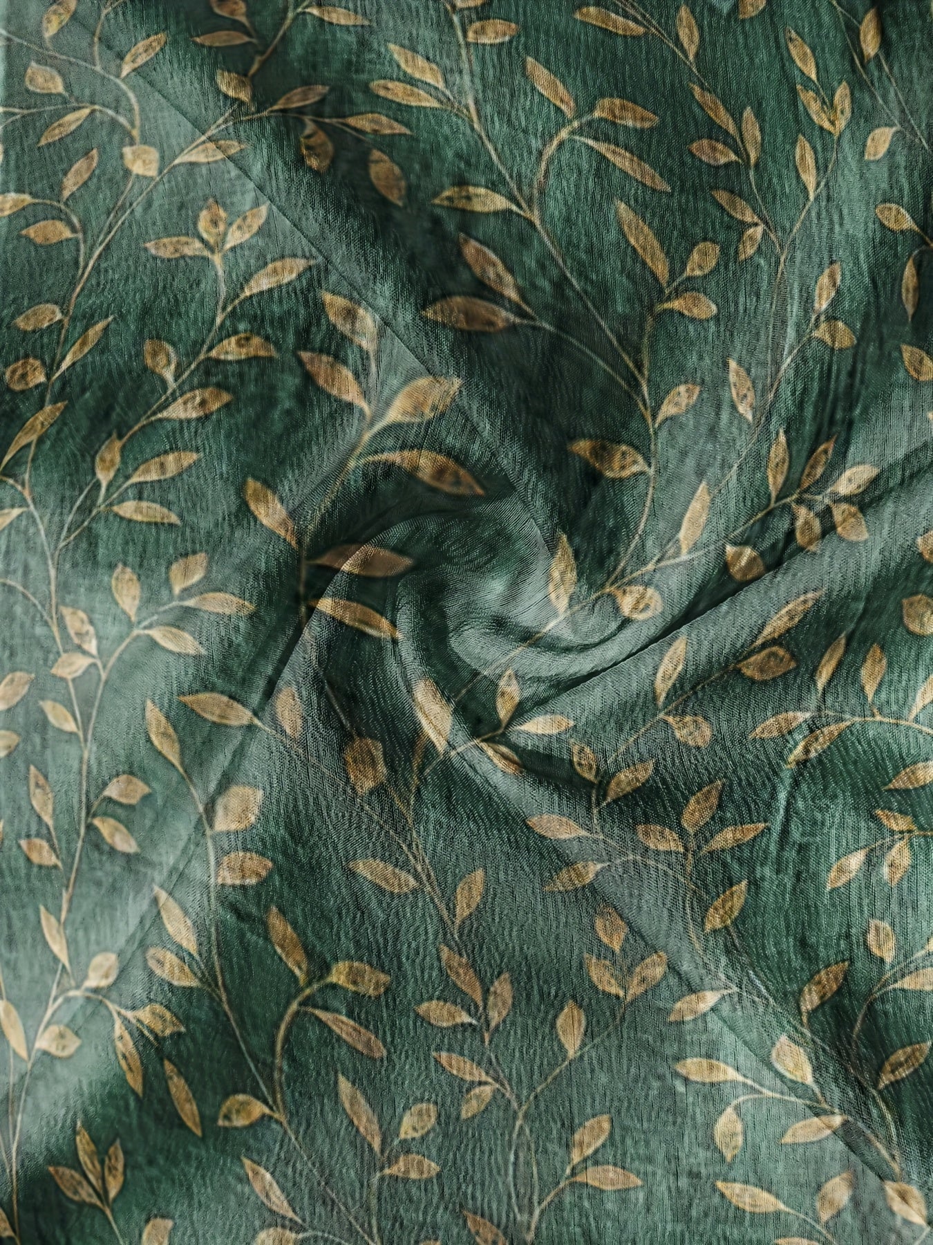 Frannie- Vintage Floral Leaf Print Blouse