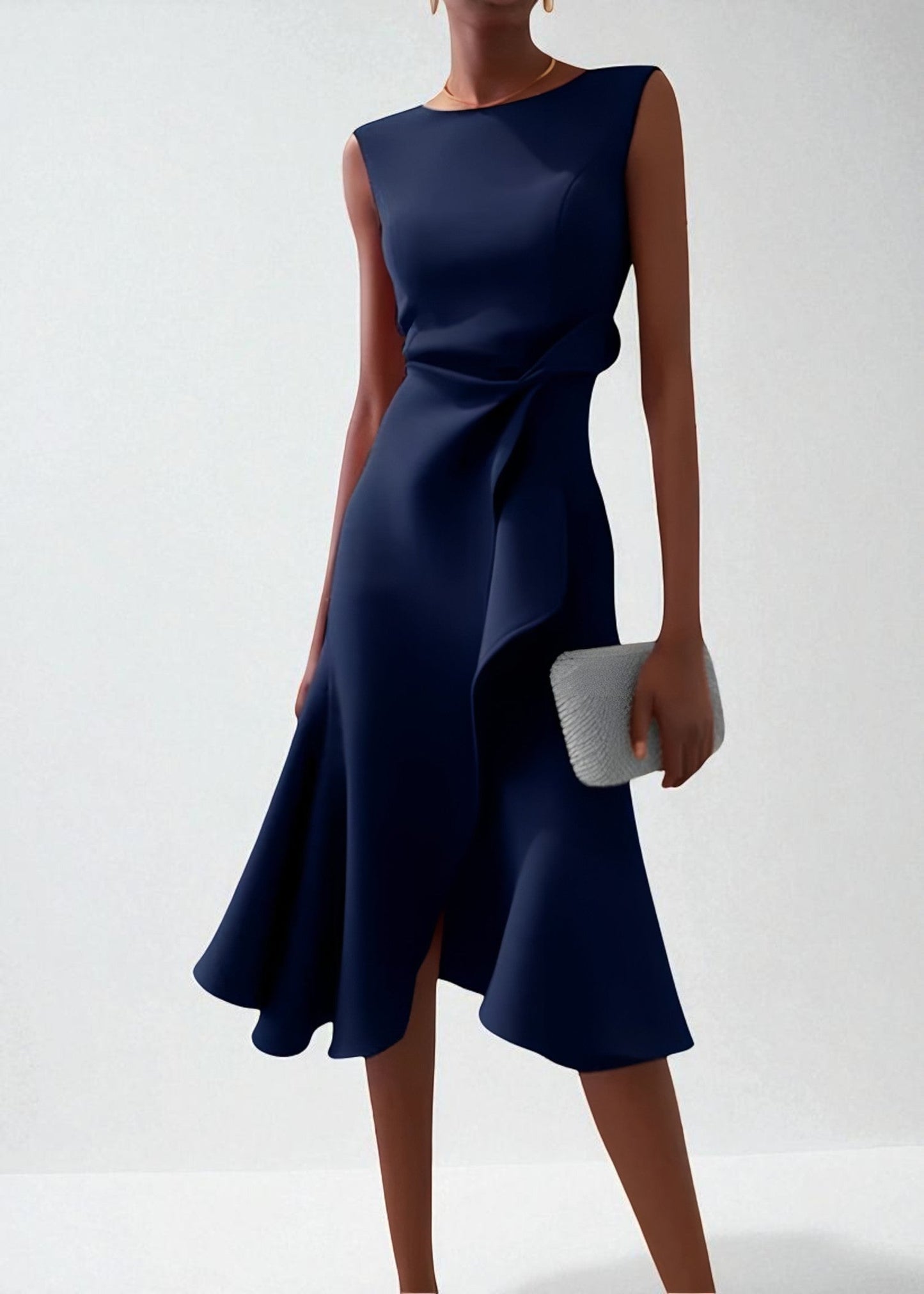 Λιλά Χάρη – Γλυπτό Μίντι Φόρεμα