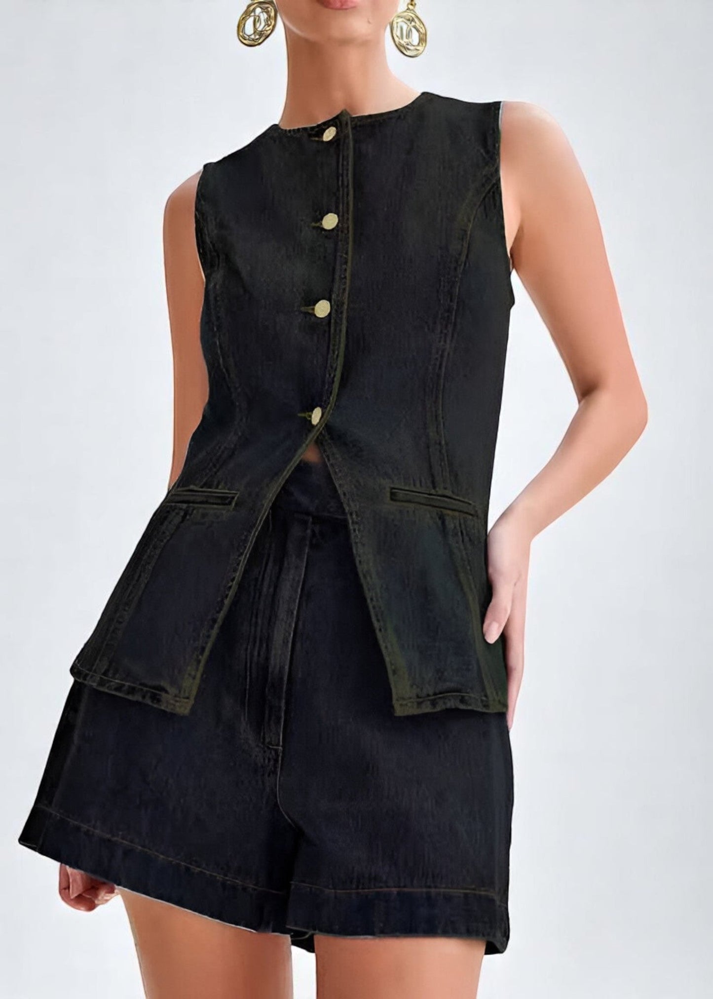 Καμίλ – Σετ Τζιν με Χρυσά Κουμπιά