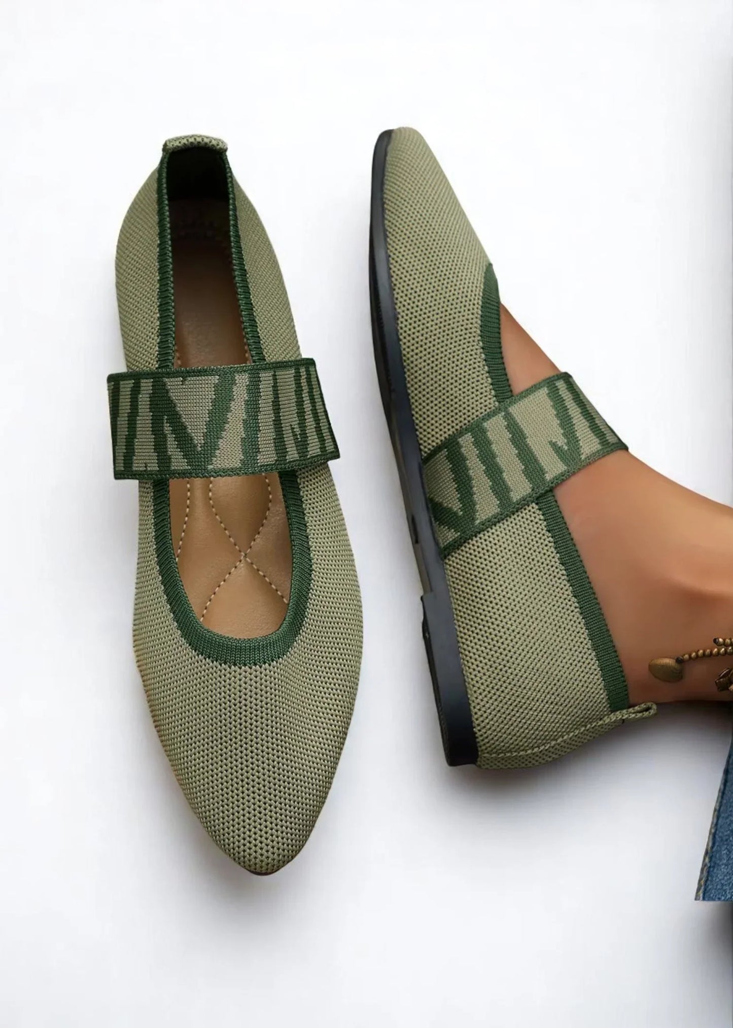 Livia | Ελαφριές Μπαλαρίνες με Ελαστική Σχεδιαστική Ταινία