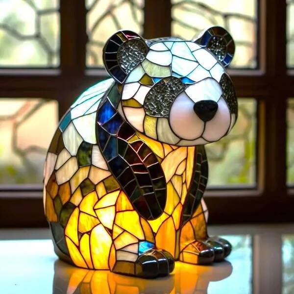 Pandaou | Λάμπα Panda Magisk σε Χρωματιστό Γυαλί