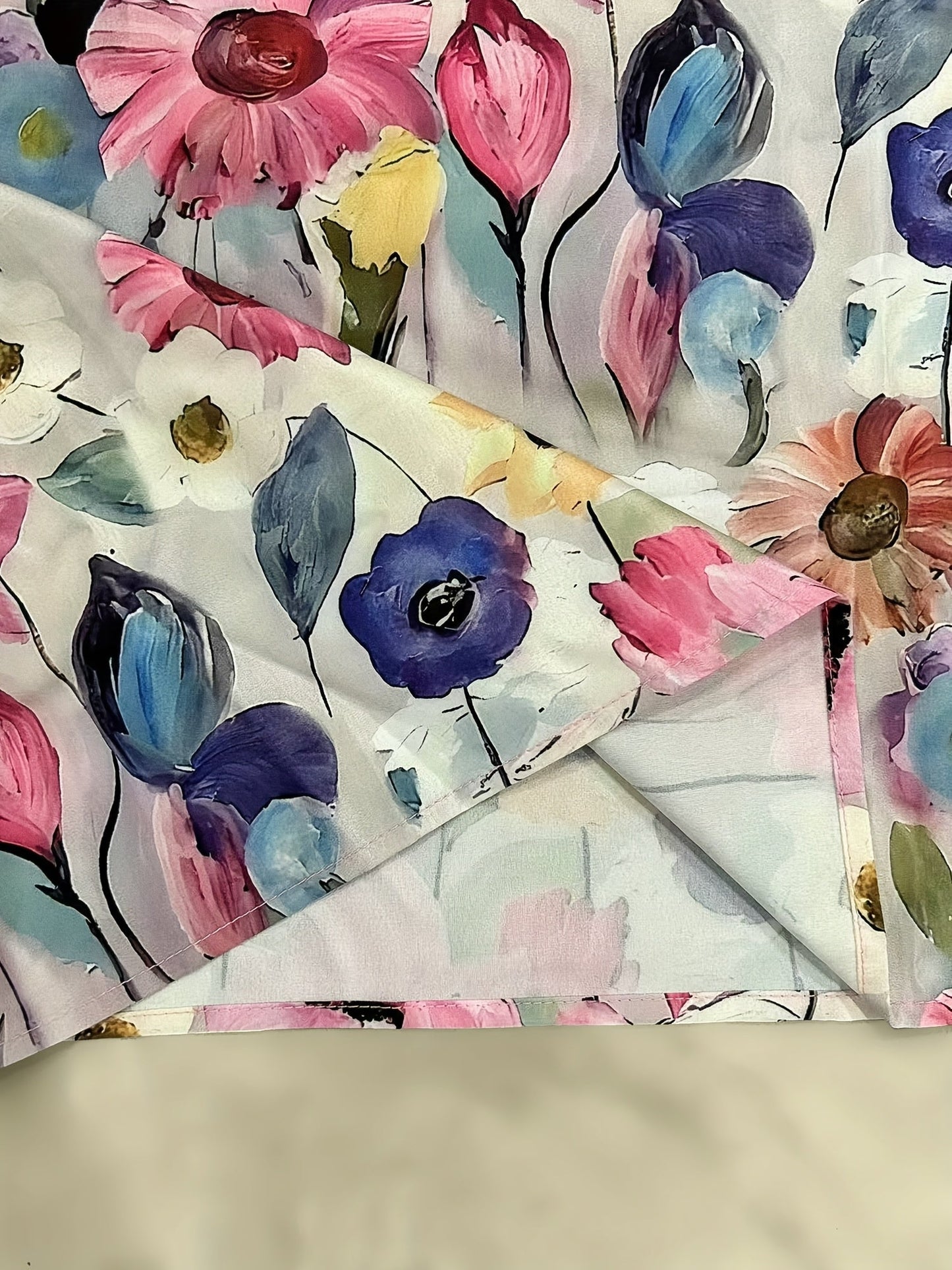Ανίτα - Vintage Floral Print Casual Blouse