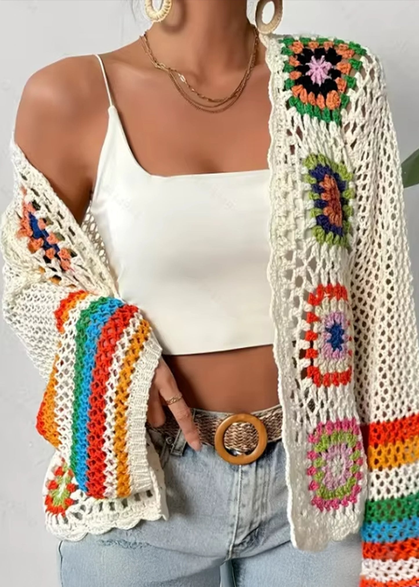 Isla – Πολύχρωμο Πλεκτό Καρντάν