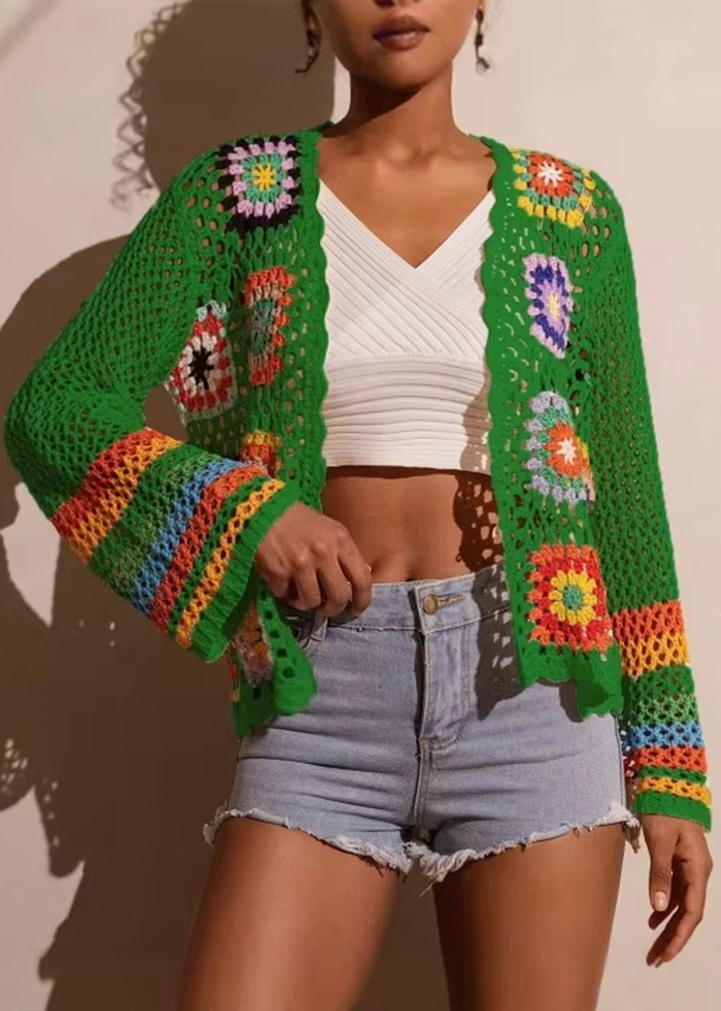 Isla – Πολύχρωμο Πλεκτό Καρντάν