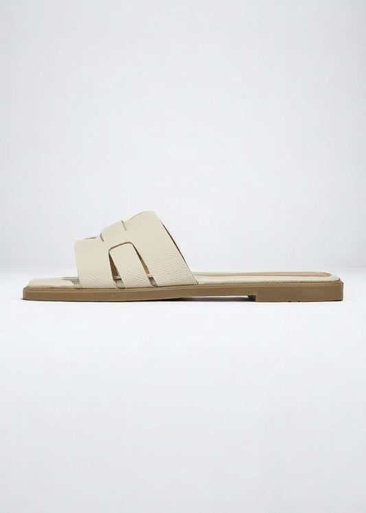 Σιένα | Μινιμαλιστικά Δερμάτινα Σανδάλια Slip-On