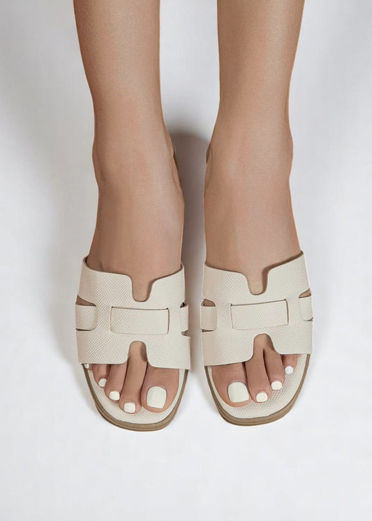 Σιένα | Μινιμαλιστικά Δερμάτινα Σανδάλια Slip-On